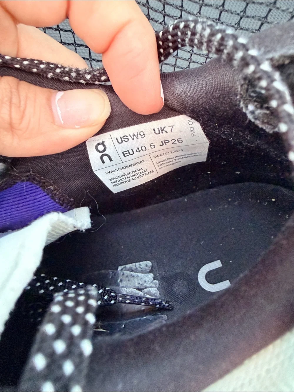 On Running Women’s Light Gray and Black Athletic Running Shoes